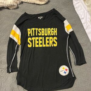 NFL Pittsburgh Steelers Black and Yellow Team Apparel Shirt
